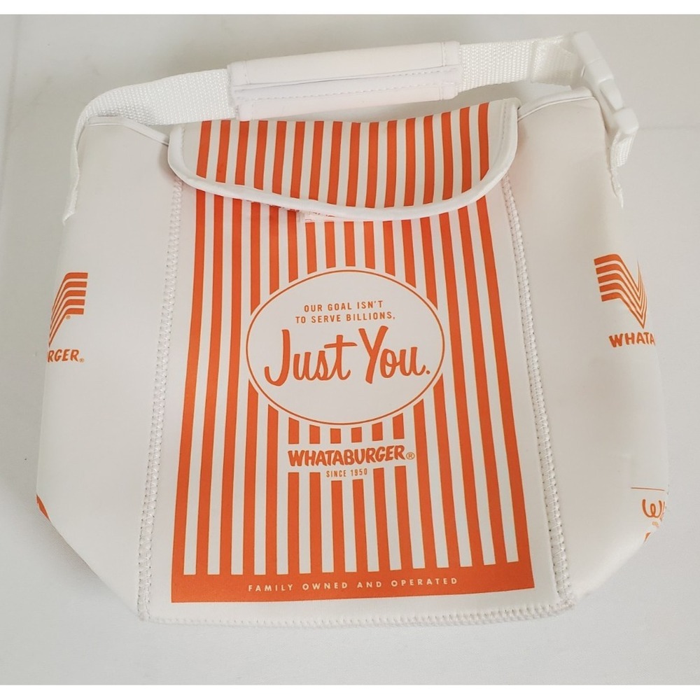 Whataburger Burger Texas Logo Insulated Lunch Bag Box